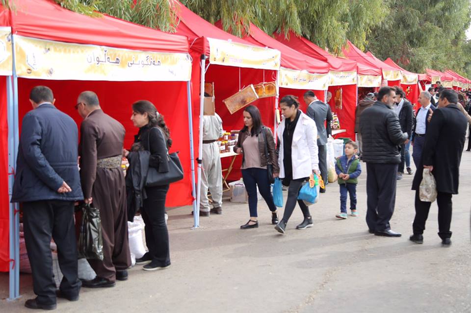 Dozens of beekeepers participated in Sulaimani honey festival, Nov. 8, 2018. (Photo: Ibrahim Fatah)